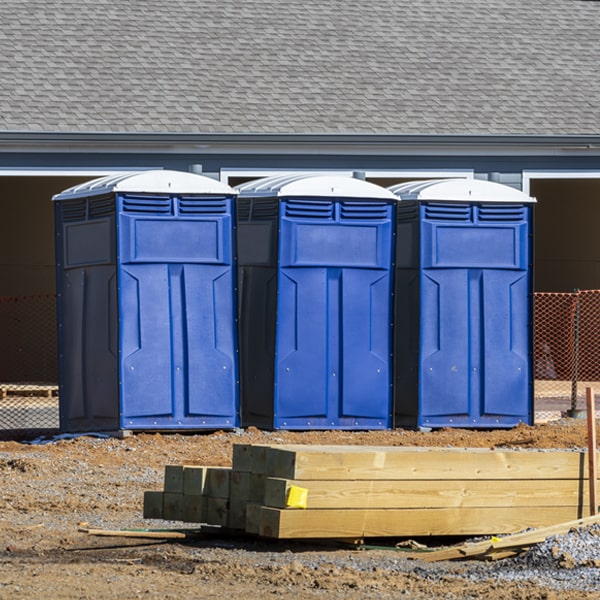 what is the maximum capacity for a single portable toilet in Delanco